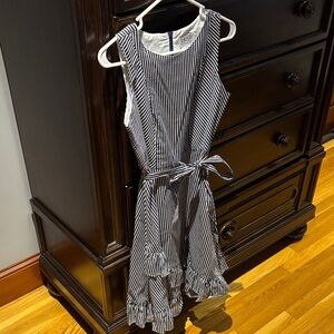 Us Angels Navy and White Striped Dress